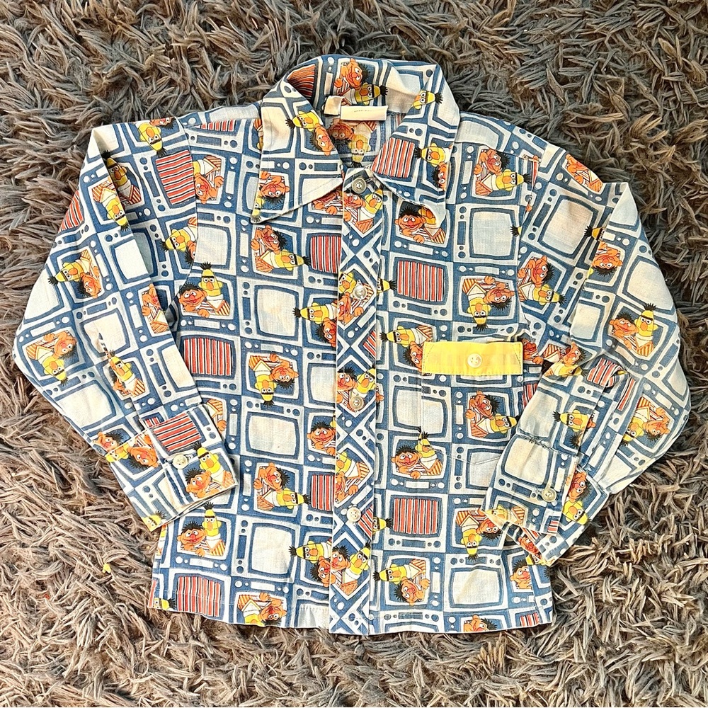 Vintage 70s Bert & Ernie Sesame Street Long Sleeve Tee